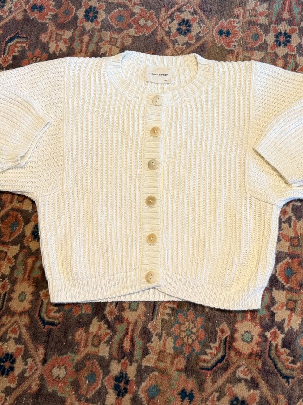 Misha and Puff Mini Fisherman Cotton in White XS/S lighter than OG Macadamia